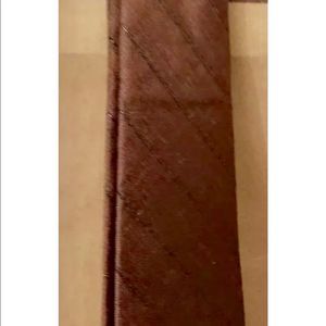 New Perry’s Tie Thai Silk Brown Metallic Thread